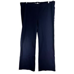 Betabrand Women Stretch Dress Pull On Pants Textured Bootcut Wide Flare size 2XL